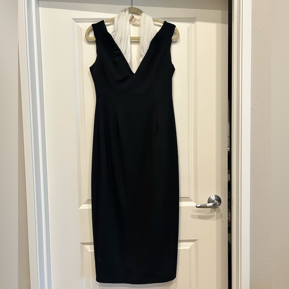 Tokyo Foxtrot Kennedy Black Off Shoulder Midi Dress NWT XL - Picture 4 of 8